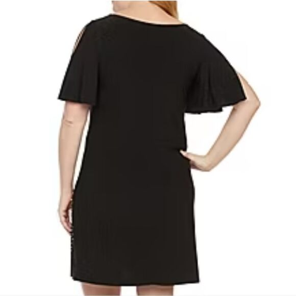 BRAND NEW MSK SHORT SLEEVE BEADED SHIFT DRESS - PLUS - Picture 16 of 16